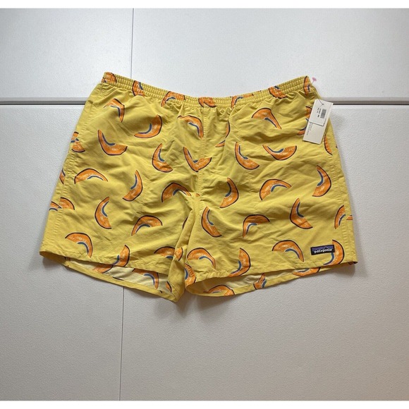 Patagonia Other - Patagonia Baggies Longs 5” Men’s XL Yellow Melons Surfboard Swim Shorts NWT